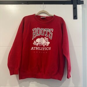 Vintage Canada Roots Red Pullover Sweatshirt
